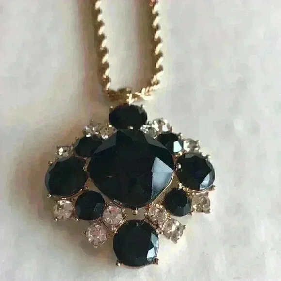 Charter Club new gold tone crystal cluster… - Picture 3 of 8